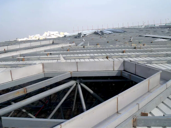 山东安吉县体育馆网架